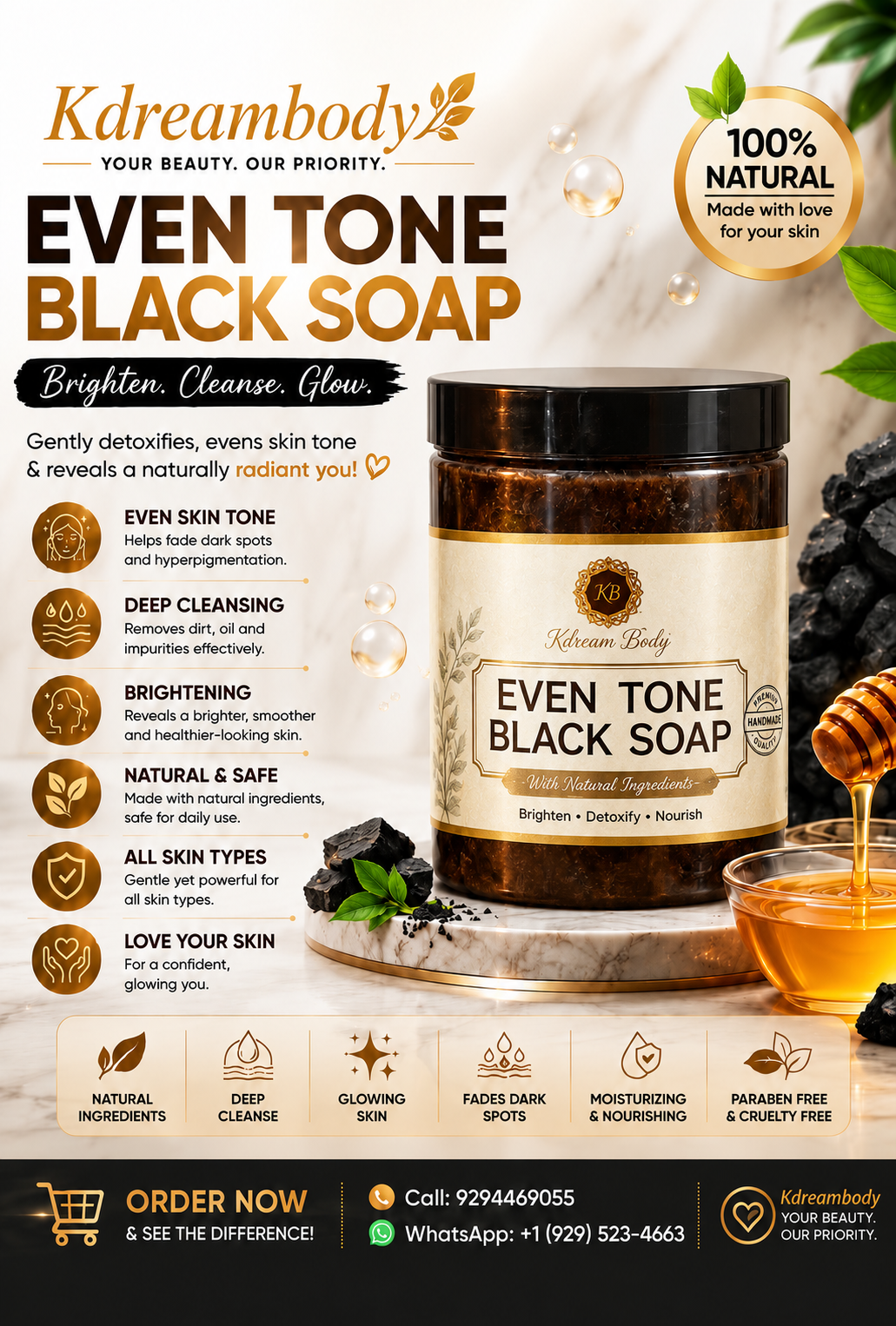 Even tone black soap