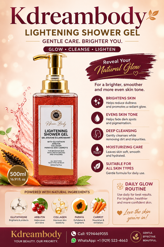 Lightening shower gel