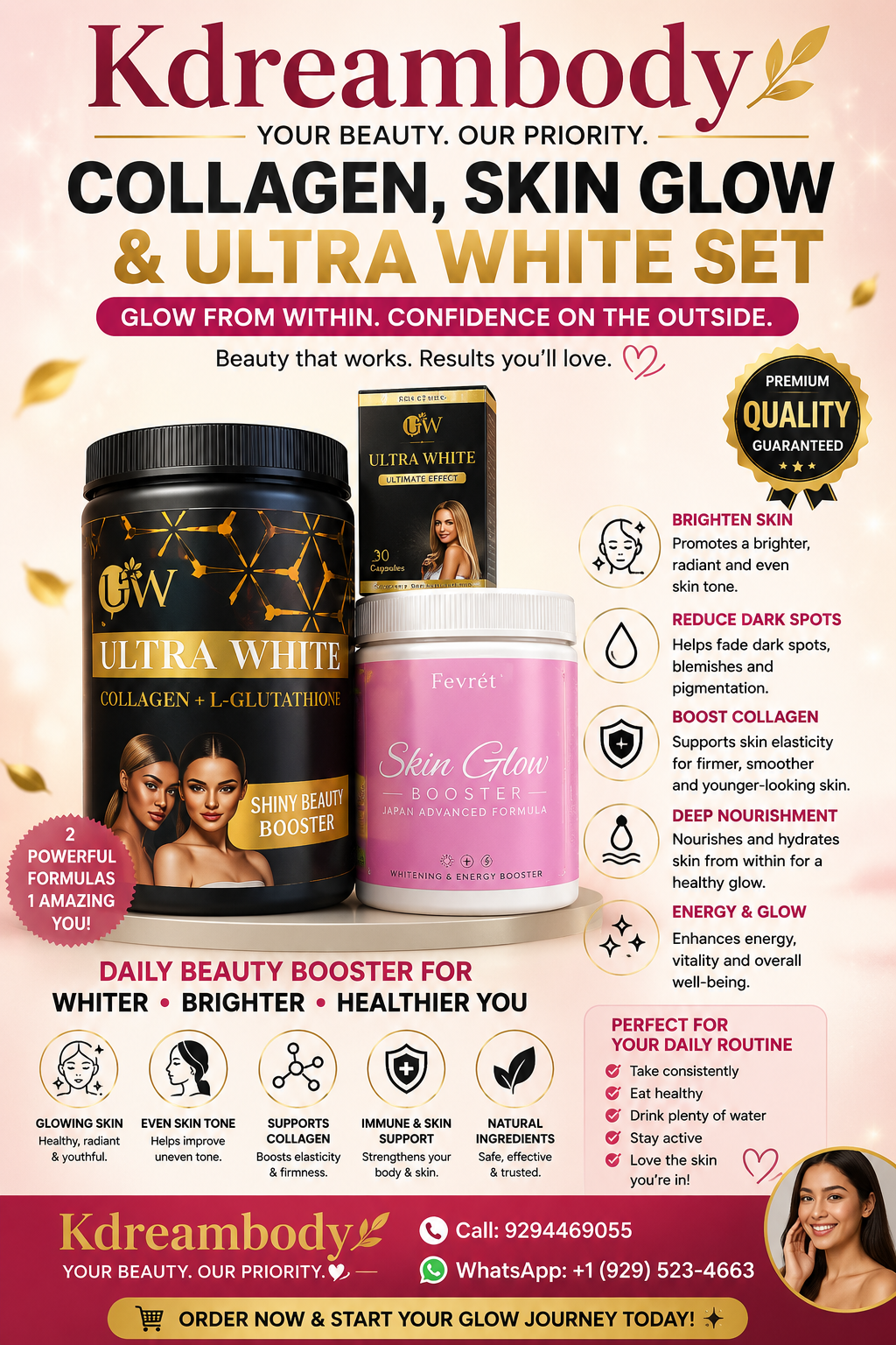 Collagen,Skin Glow & Ultra white Capsule