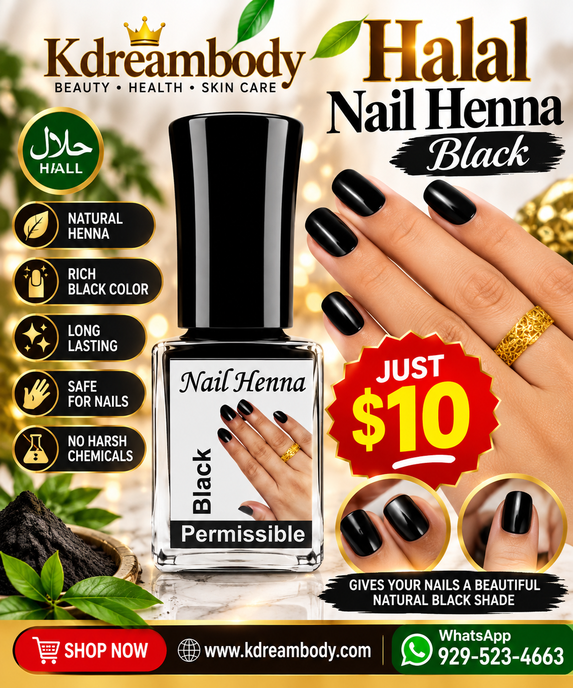 Black halal henna